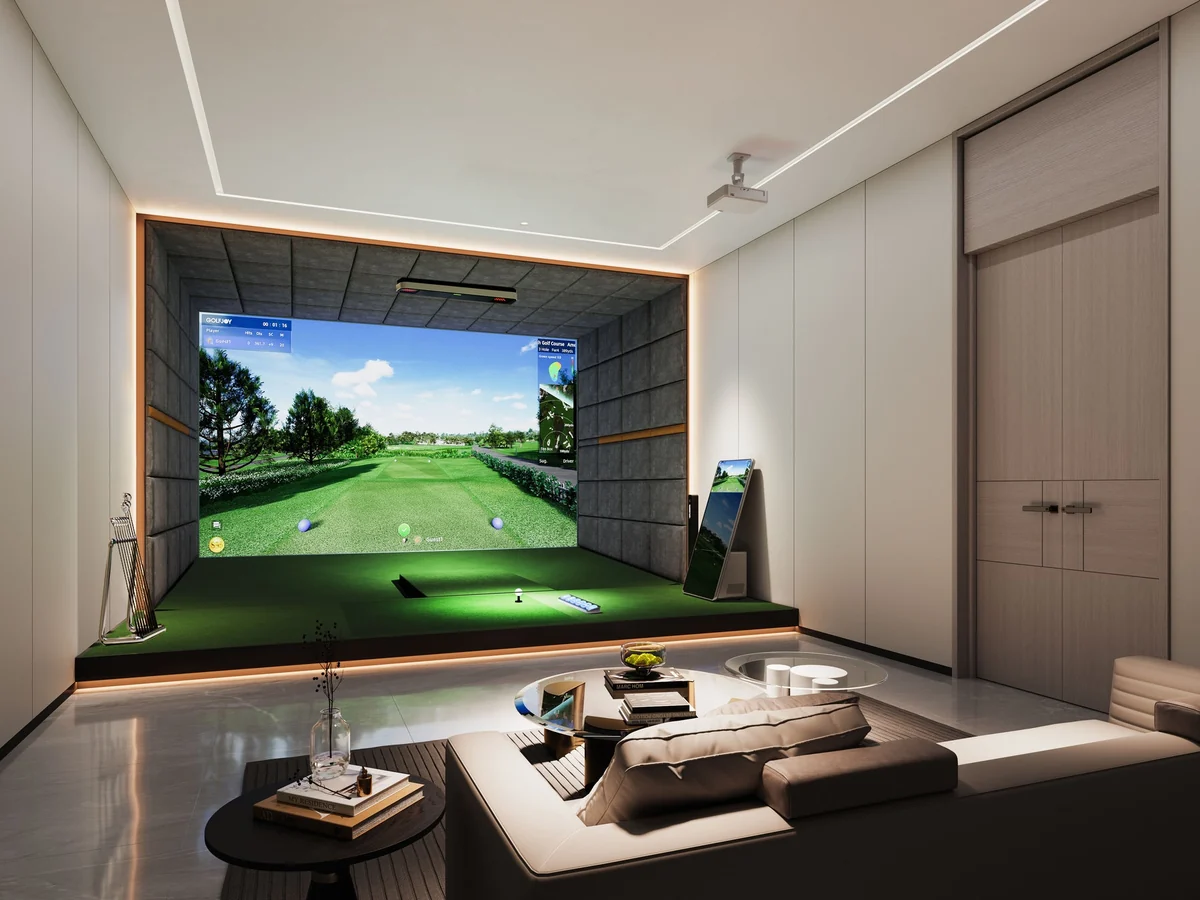 Comfortable private golf bay planned for relaxed evening play