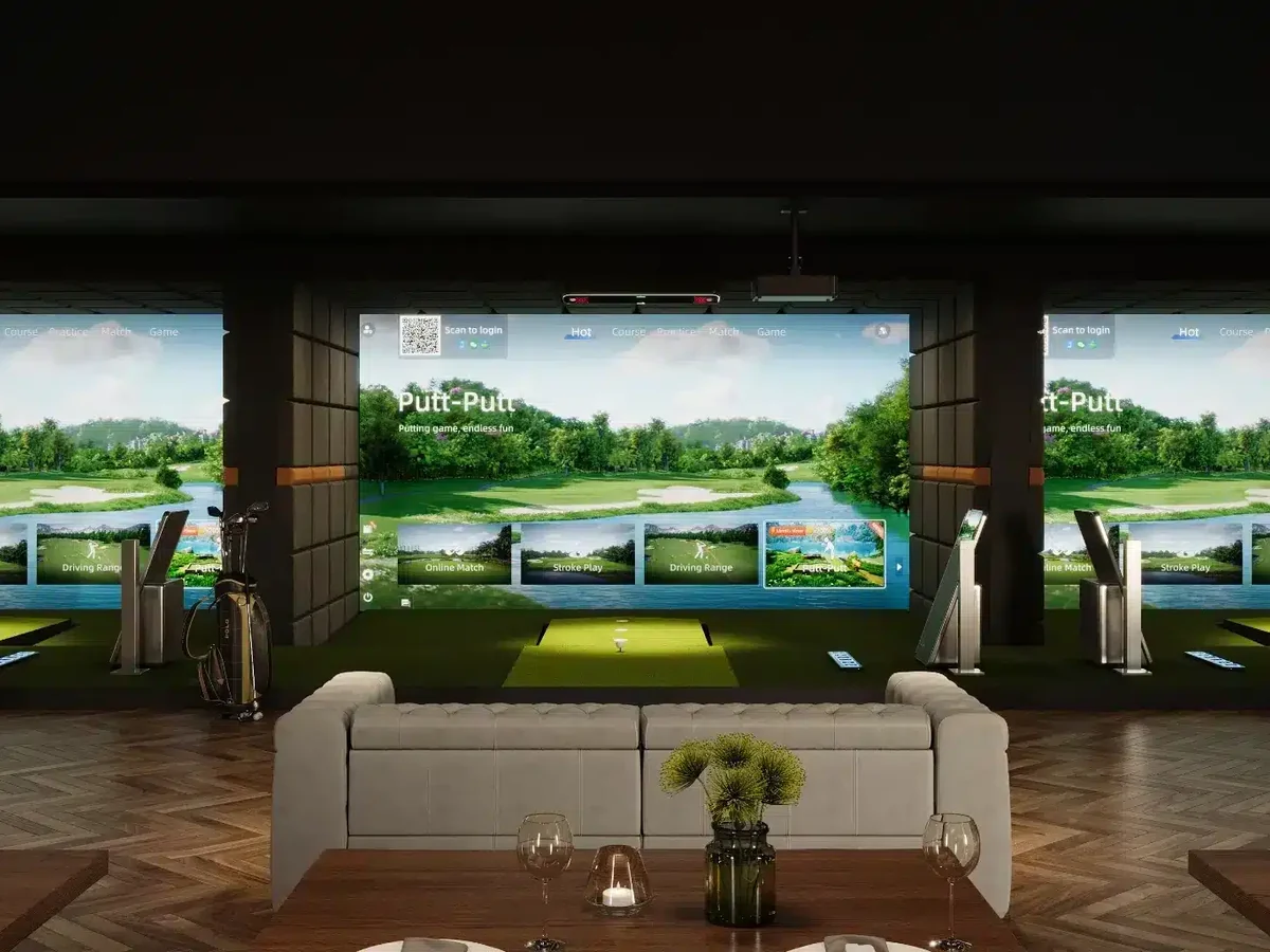 Premium Indoor Golf Club environment